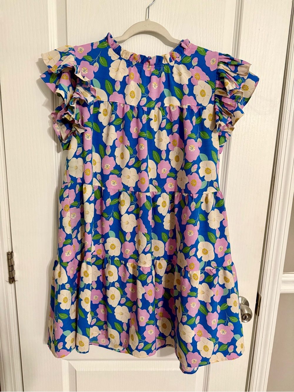 Women’s Floral Ruffle Sleeve Dress - Picture 1 of 2